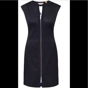 TED BAKER Textured Navy Blue Dress